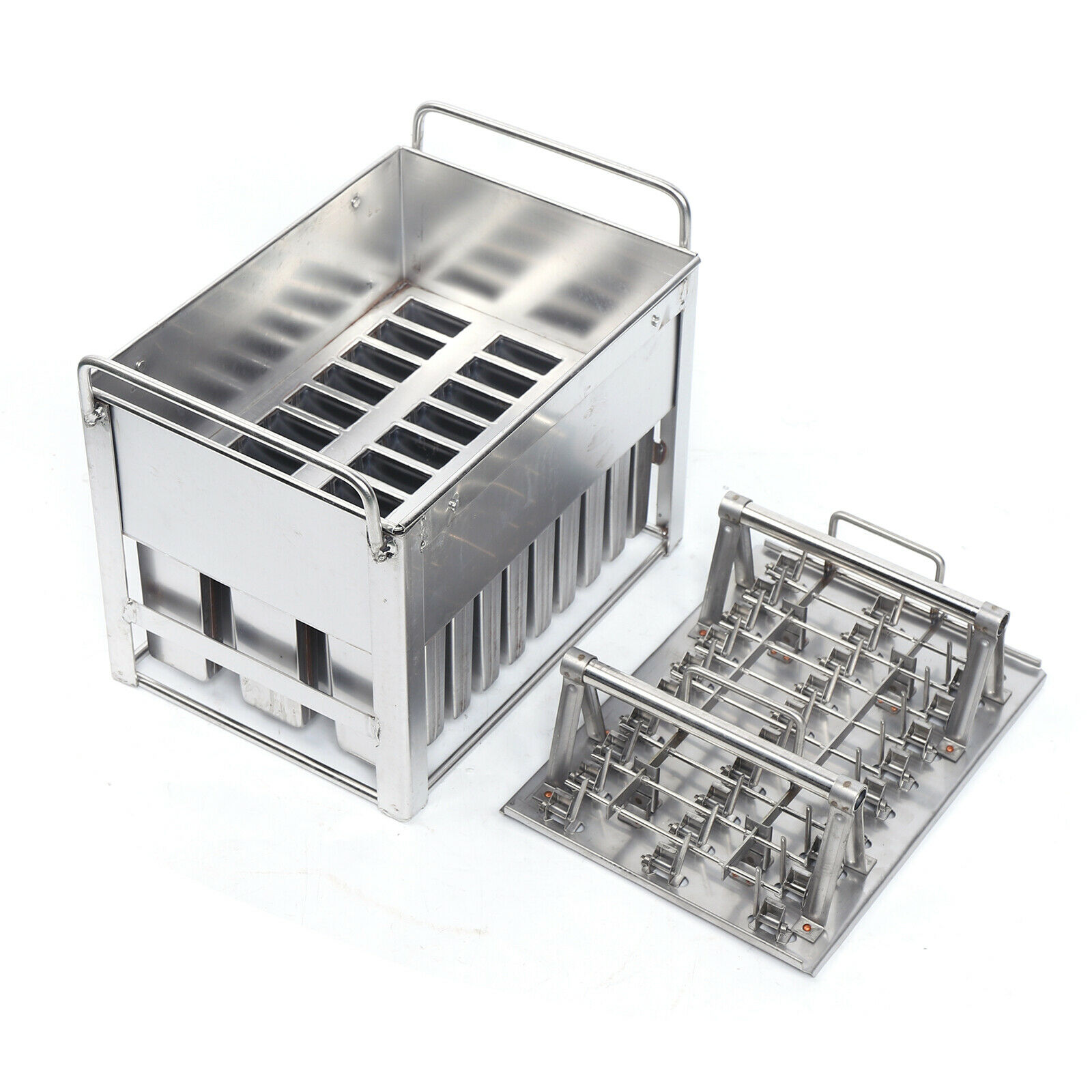 30pcs Stainless Steel Ice Cream Mold Reusable Candy Juice Popsicle Maker Mould - Fresh Stock Dated February 2026