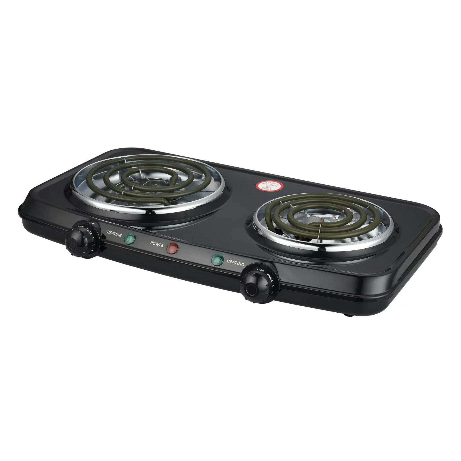 Electric Camping Double Burner Hot Plate Portable Heating Cooking Stove Dorm - Fresh Stock Dated February 2026