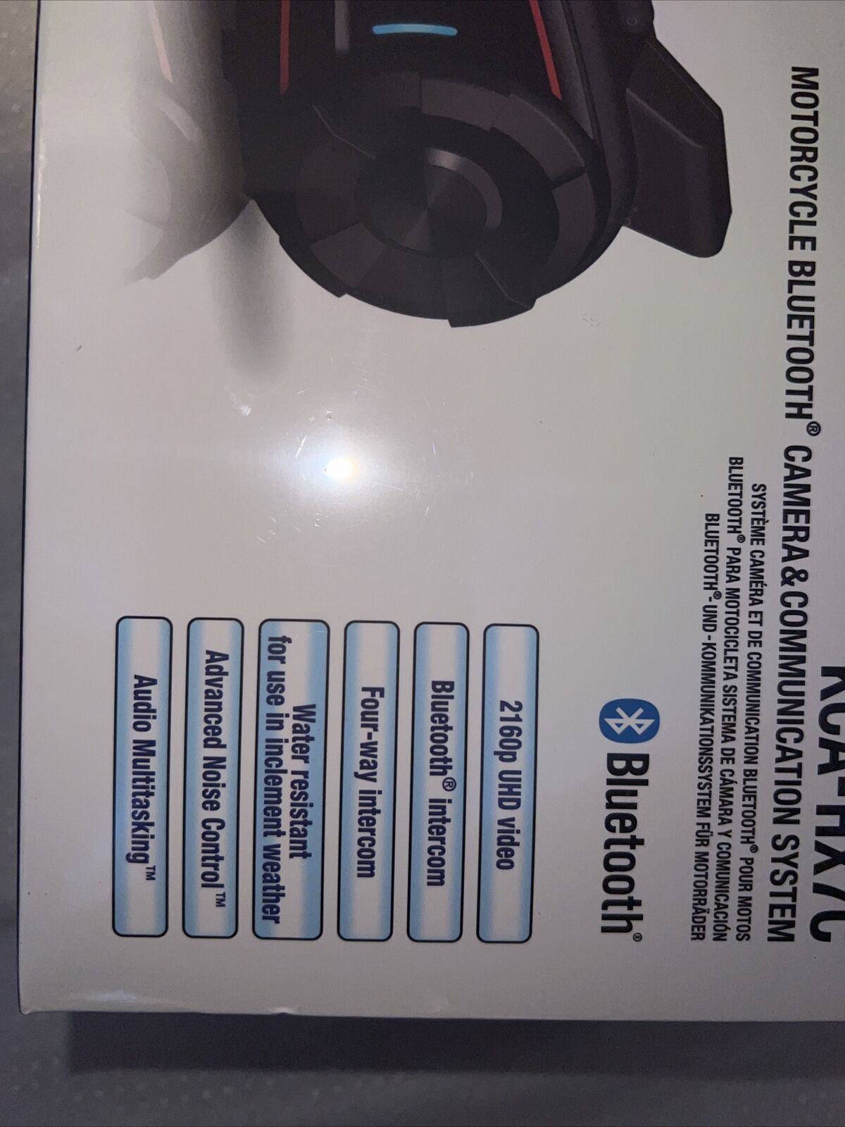 Kenwood KCA-HX7C Motorcycle Bluetooth Camera & Communication System - Fresh Stock Dated January 2026