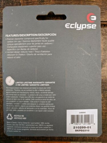 Eclypse Team SL Carbon Brake pad inserts for carbon rim Shimano New - Fresh Stock Dated December 2025