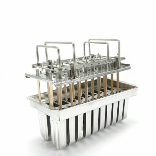 20pcs Commercial Stainless Steel Ice Lolly Popsicle Molds Popsicle Mold Holder - Fresh Stock Dated February 2026