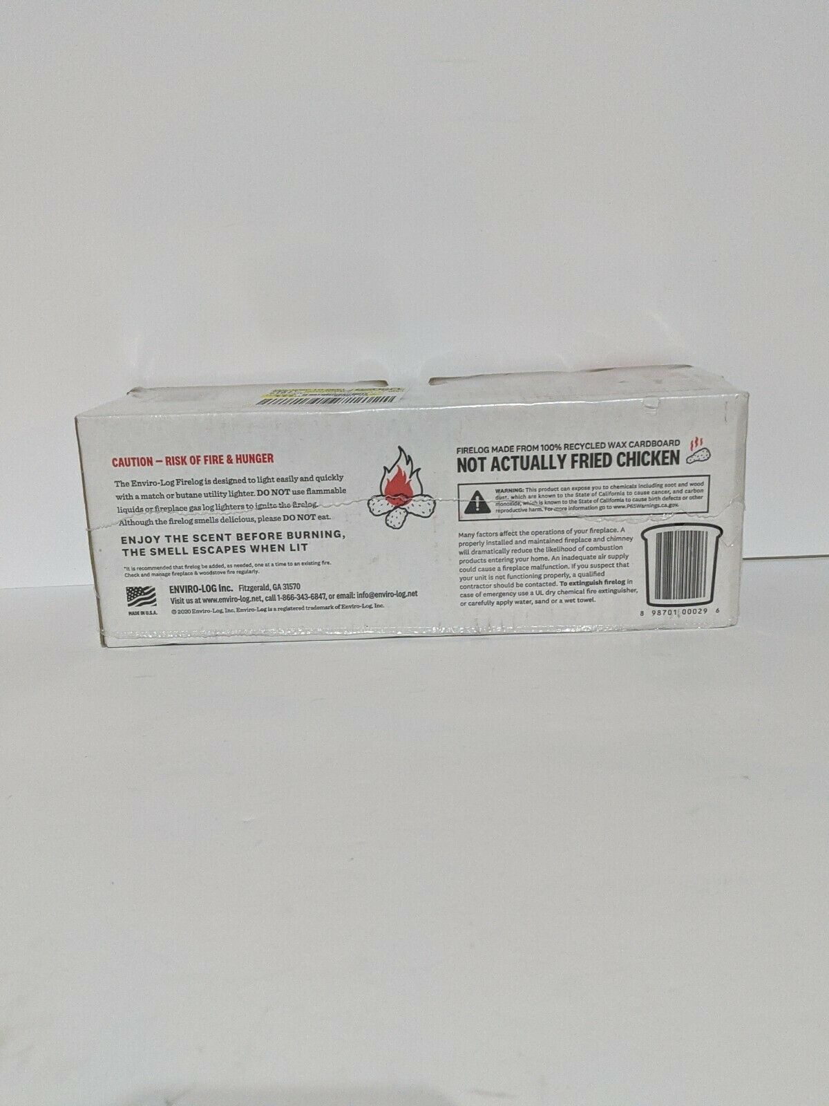 KFC 11 Herbs Spices Fire Log Enviro-Log Firelog Chicken Scented Limited Edition - Fresh Stock Dated December 2025