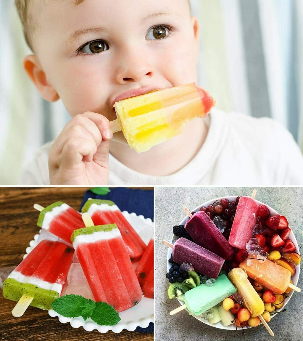 Popsicle Molds, Ouddy 10 Cavities Popsicle Maker Food Grade Silicone Popsicle Mo - Fresh Stock Dated February 2026
