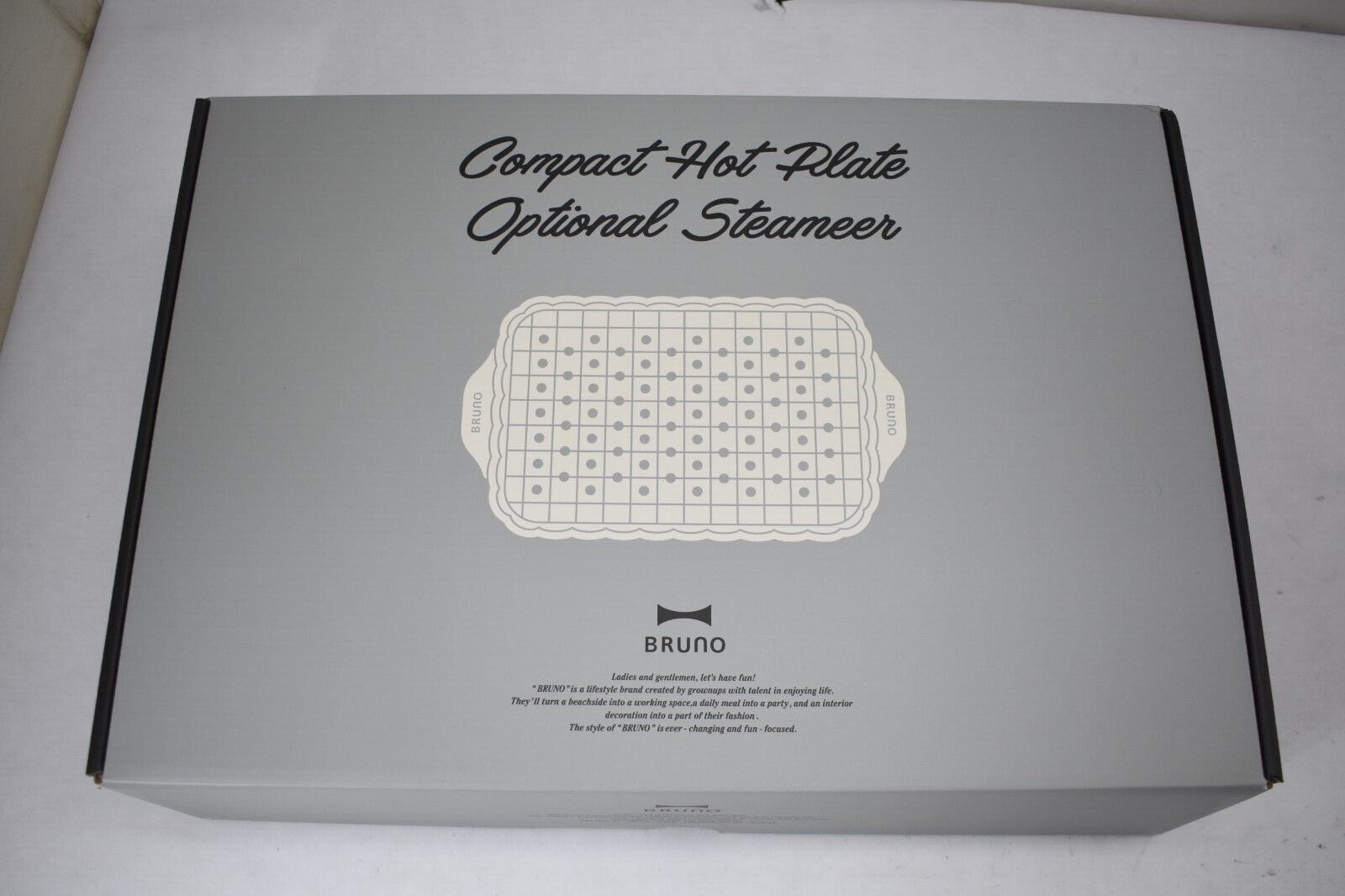 Bruno Compact Hot Plate Optional Steamer Accessory Clear Stainless Steel Net - Fresh Stock Dated February 2026