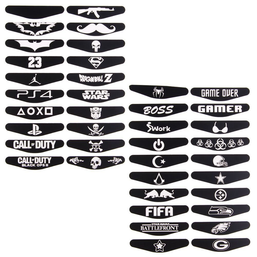 40PCS LED Light Bar Cover Decal Skin Sticker for PlayStation 4 PS4 Controller - Fresh Stock Dated December 2025