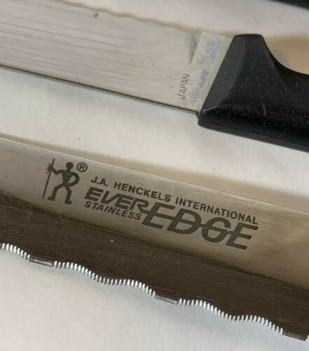 J.A. Henckels Ever Edge Stainless Japan 7 Piece Knife Set Bread & More FREE SHIP - Fresh Stock Dated January 2026