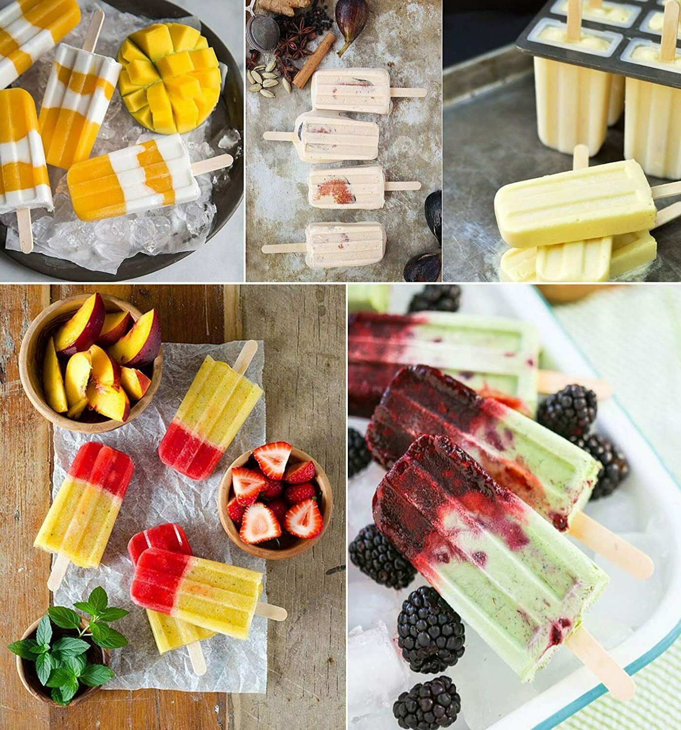 Popsicle Molds, Ouddy 10 Cavities Popsicle Maker Food Grade Silicone Popsicle Mo - Fresh Stock Dated February 2026