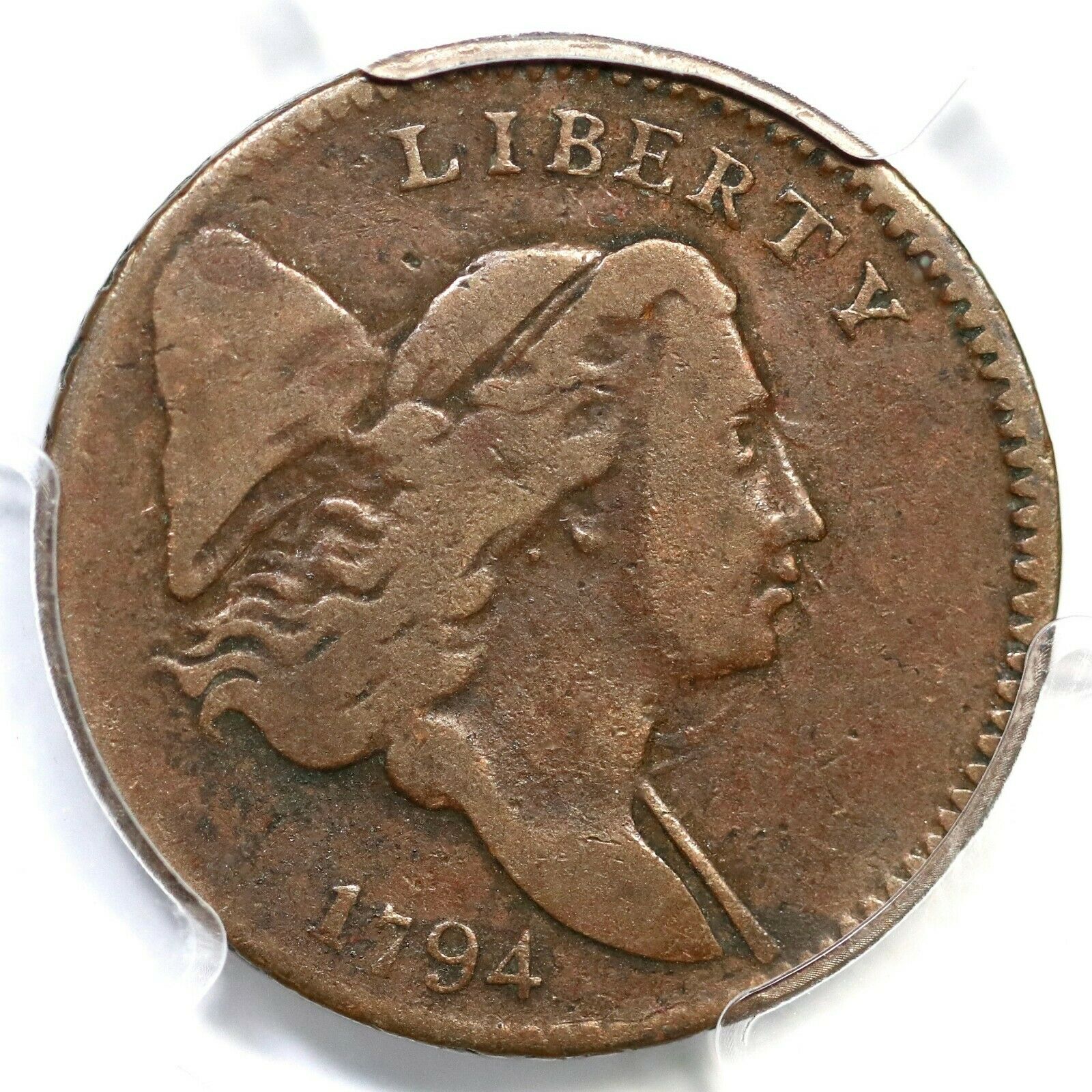 1794 C-2b R-6 PCGS F 15 Lg Edge Letters Liberty Cap Half Cent Coin 1/2c - Fresh Stock Dated December 2025