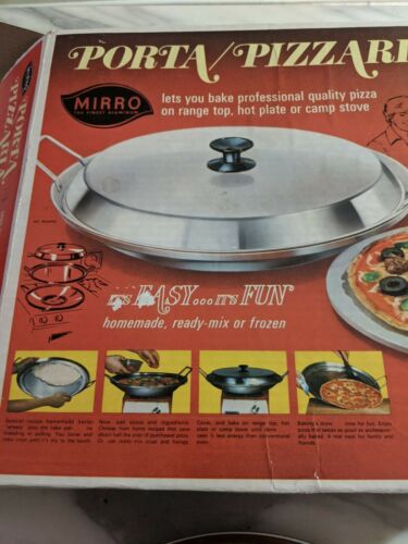 VINTAGE MIRRO ALUMINUM PORTA PIZZARIA HOT PLATE CAMP STOVE PIZZA PLATE UNUSED - Fresh Stock Dated February 2026