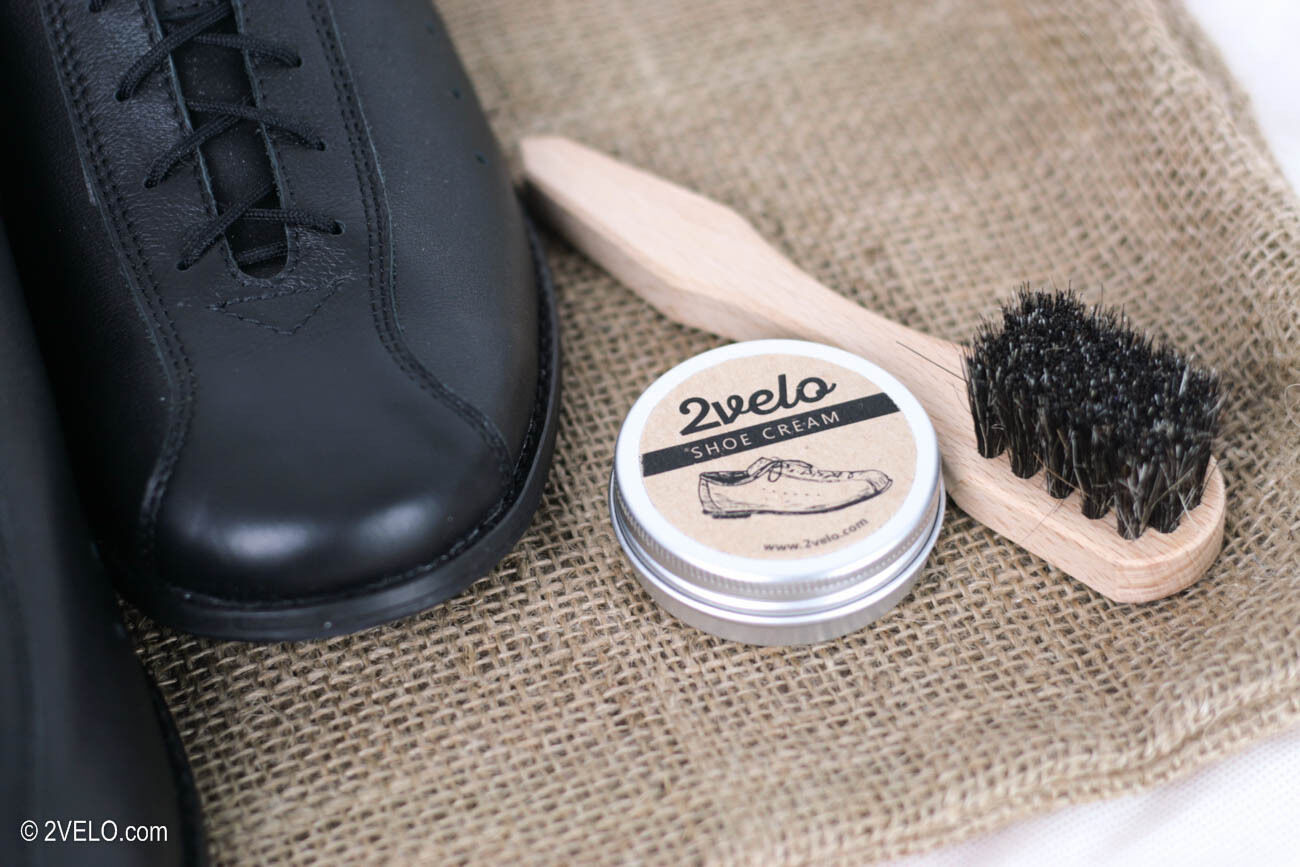 Classic Road Cycling Shoes, natural leather, handmade, vintage style, black - Fresh Stock Dated December 2025