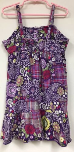 Girl Toddler Purple Floral Sundress Size Medium (7/8) By The Children's Place - Fresh Stock Dated December 2025