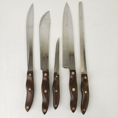 Vintage CUTCO 7 Piece Knife Set #1021 1022 1023 1024 1025 1028 Fork Wall Rack - Fresh Stock Dated January 2026