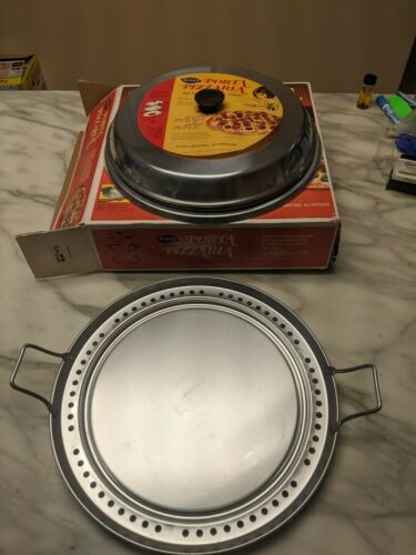 VINTAGE MIRRO ALUMINUM PORTA PIZZARIA HOT PLATE CAMP STOVE PIZZA PLATE UNUSED - Fresh Stock Dated February 2026