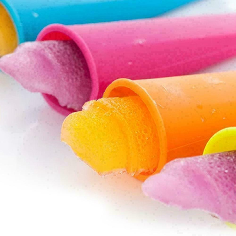 6pcs/set Silicone Popsicle Mold Ice Lolly Mold Ice Maker Ice Mold New Snack Z6T5 - Fresh Stock Dated February 2026