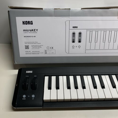 Korg microKEY2 49 Key USB Powerable Compact MIDI Controller Keyboard - Fresh Stock Dated December 2025