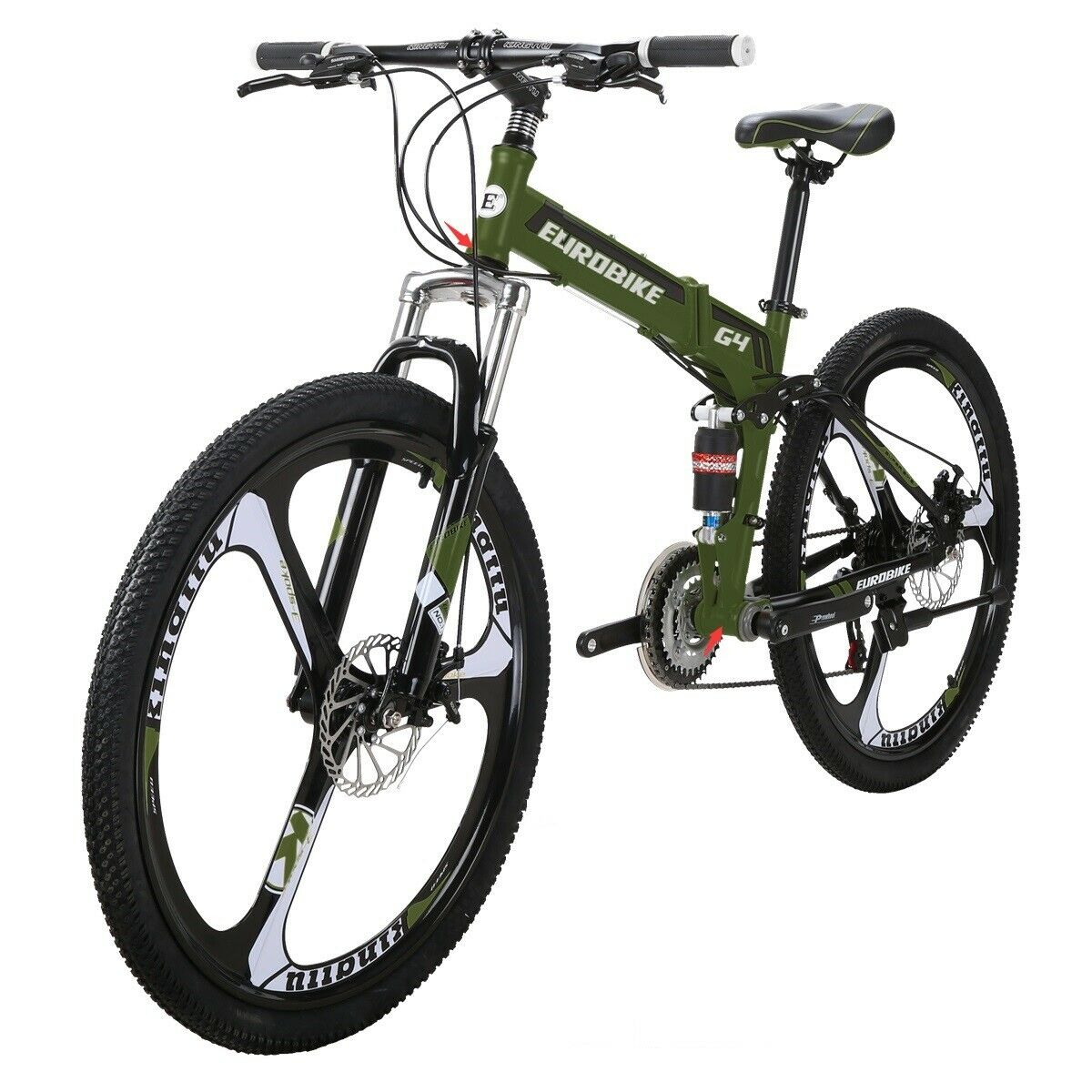 Eurobike G4 Folding Bike K Wheel Dual Suspension Folding Moutain Bike For Adult - Fresh Stock Dated January 2026