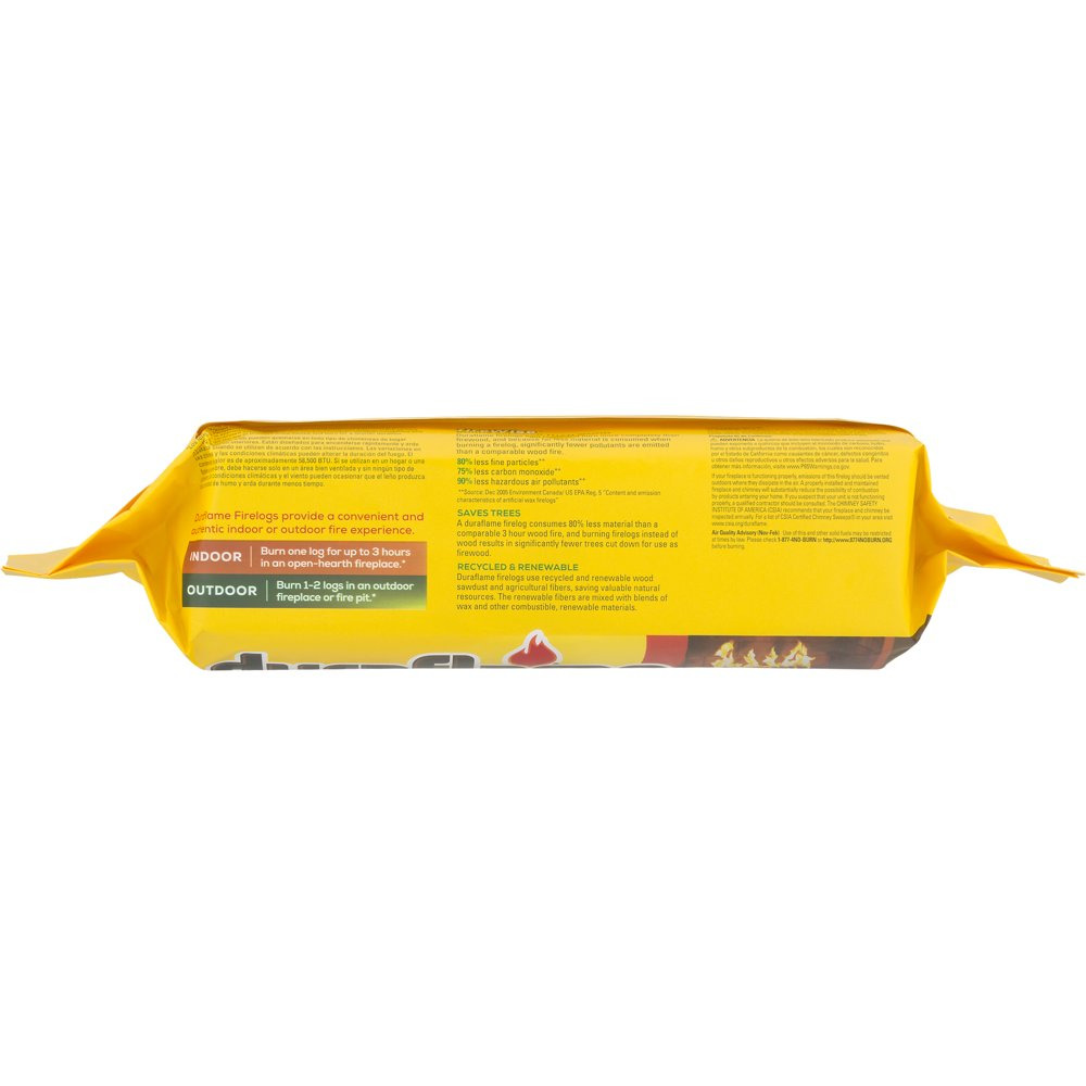 Duraflame 4.5Lb Single Firelog, 3 Hour Burn, Indoor/Outdoor Use - Fresh Stock Dated January 2026