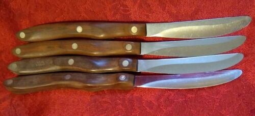 CUTCO Brown Table Steak Knives Set of 4 Classic No. 59 Straight Edge Vintage - Fresh Stock Dated January 2026