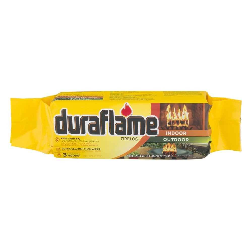 Duraflame 4.5Lb Single Firelog, 3 Hour Burn, Indoor/Outdoor Use - Fresh Stock Dated January 2026
