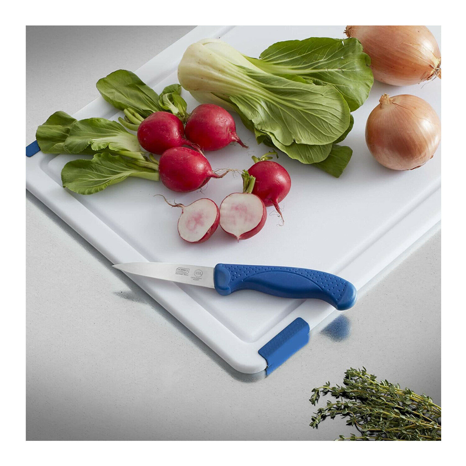 Hoffritz Commercial Kitchen Upgrade Knife Set (Navy Blue) - Fresh Stock Dated January 2026