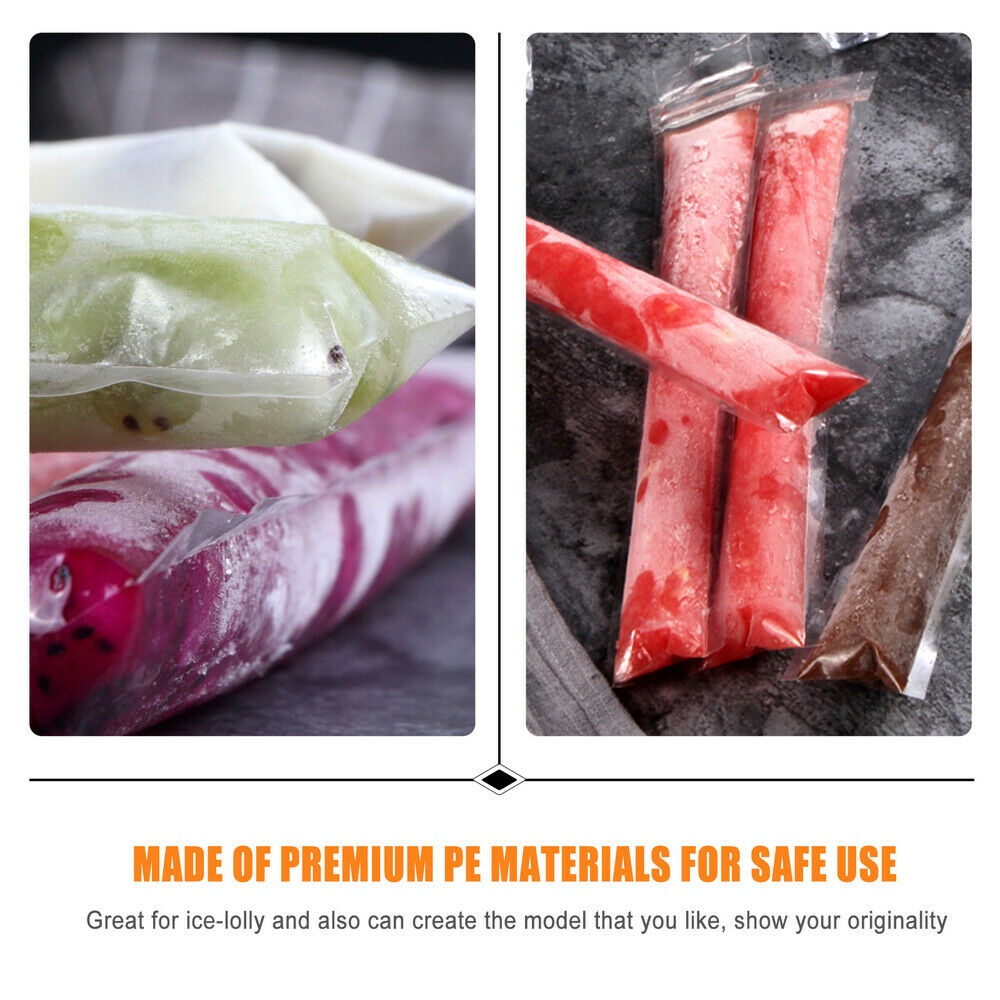 60pcs Disposable Portable Ice-lolly Packing Bags Ice Bags - Fresh Stock Dated February 2026