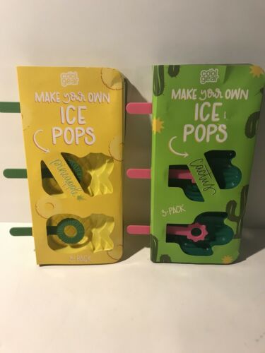 Lot Of 2 Cool Gear Make Your Own Popsicle Ice Trays Pineapple And Cactus Tik Tok - Fresh Stock Dated February 2026