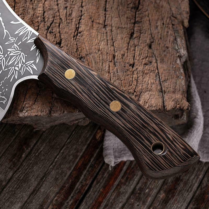 Butcher Knife Tiger Chef Kitchen Boning Meat Cleaver Stainless Steel Knife - Fresh Stock Dated January 2026