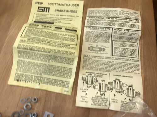 NOS 4 BMX SCOTT MATHAUSER SUPERBRAKE Threaded Post Finned Brake Pads w/extrasMG5 - Fresh Stock Dated December 2025