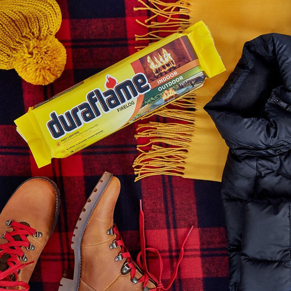 Duraflame 4.5Lb Single Firelog, 3 Hour Burn, Indoor/Outdoor Use - Fresh Stock Dated January 2026