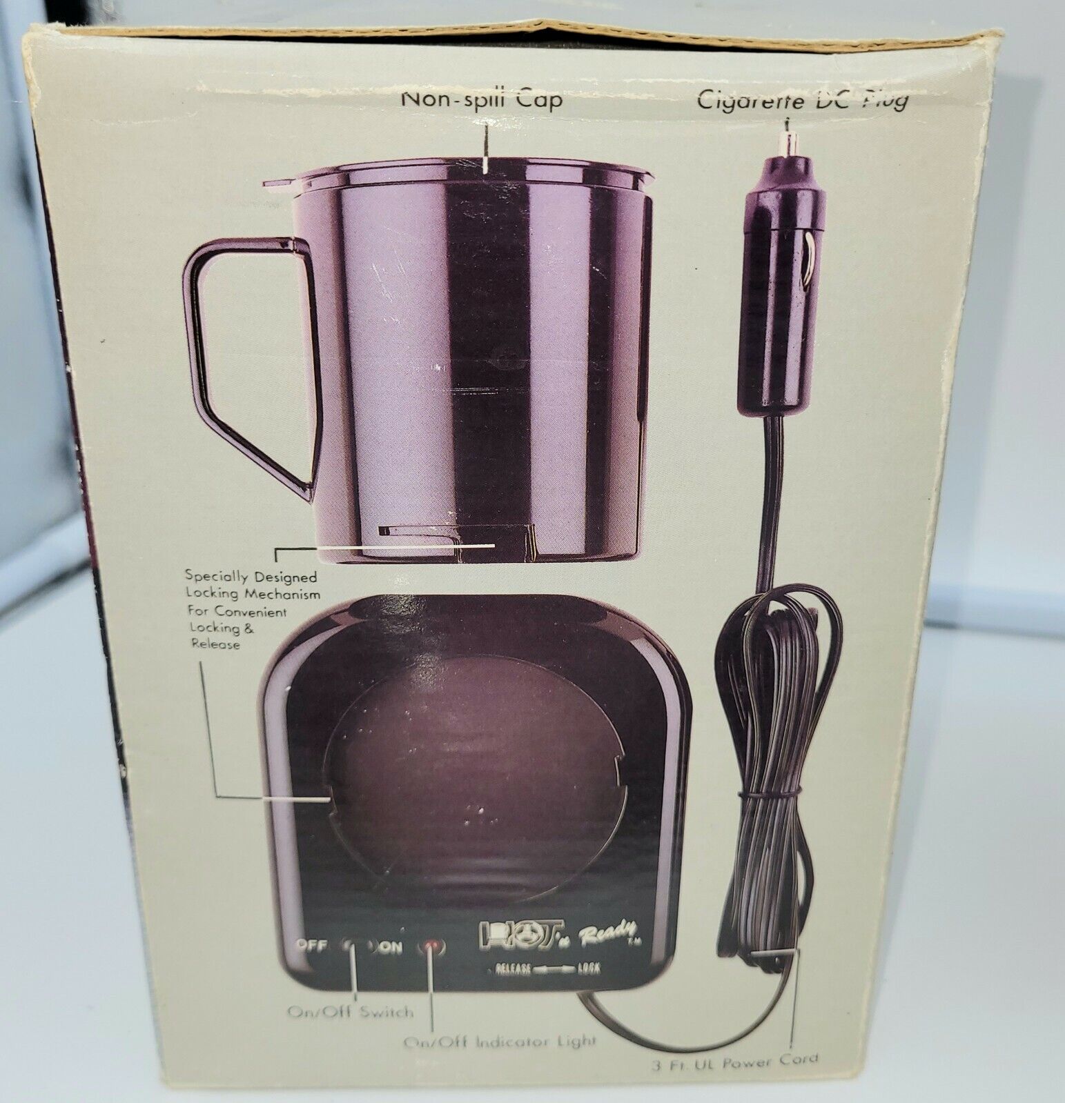 Coffee & Hot Beverage Warmer Car Van Truck Boat DC Plug New Opened Box - Fresh Stock Dated February 2026