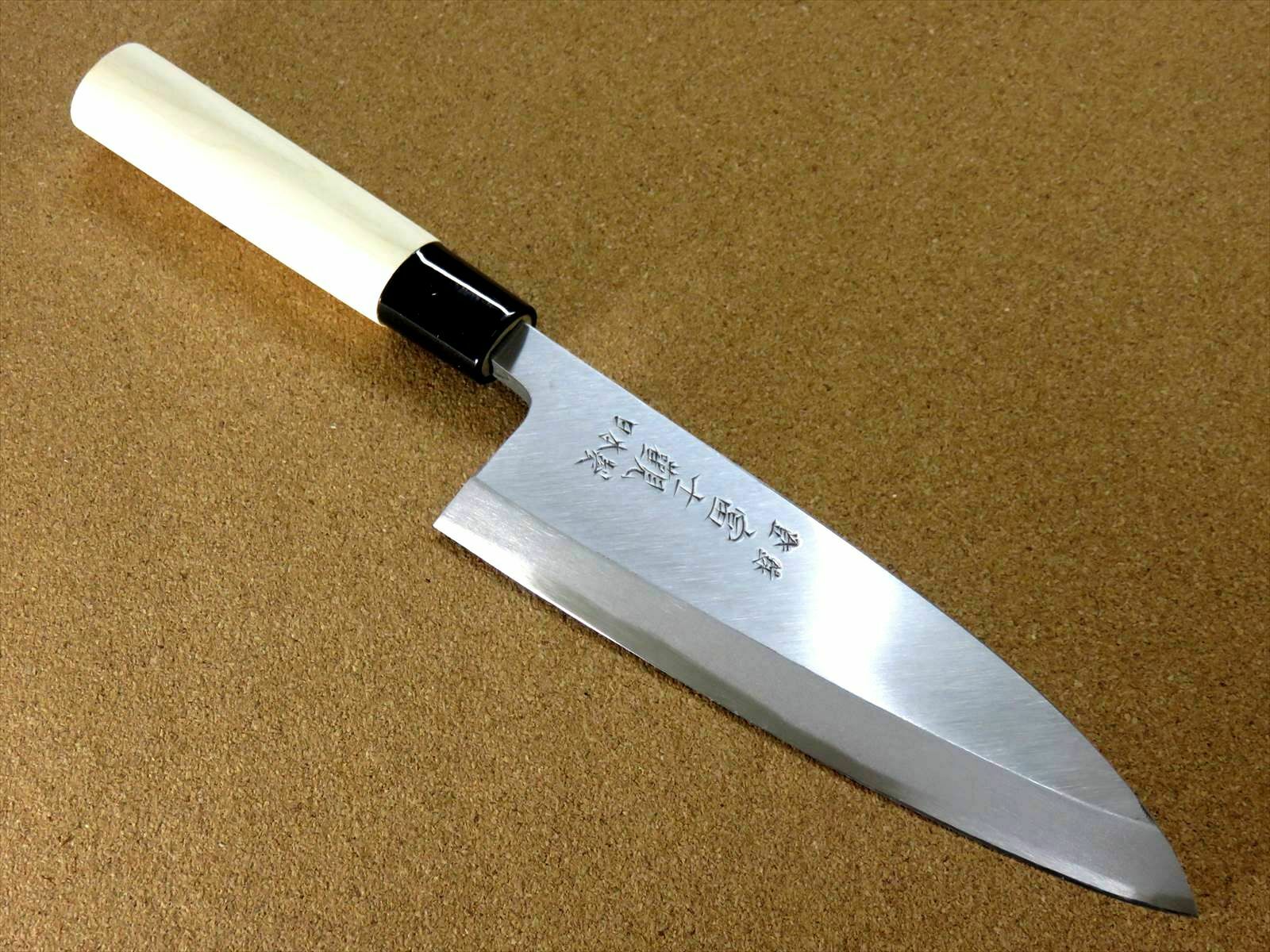 Japanese Kitchen Deba Knife 165mm 6.5 inch Single edged Right handed SEKI JAPAN - Fresh Stock Dated January 2026