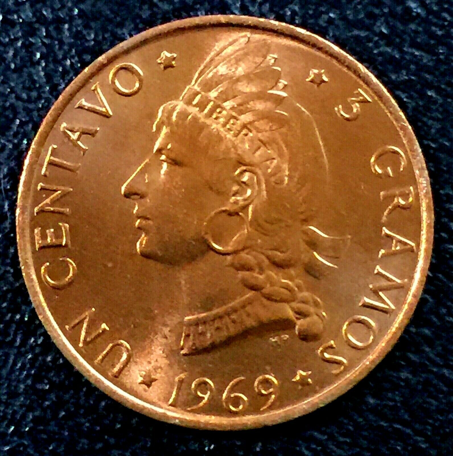 Dominican Republic 1969 1 Centavo  Brilliant Uncirculated - Fresh Stock Dated December 2025