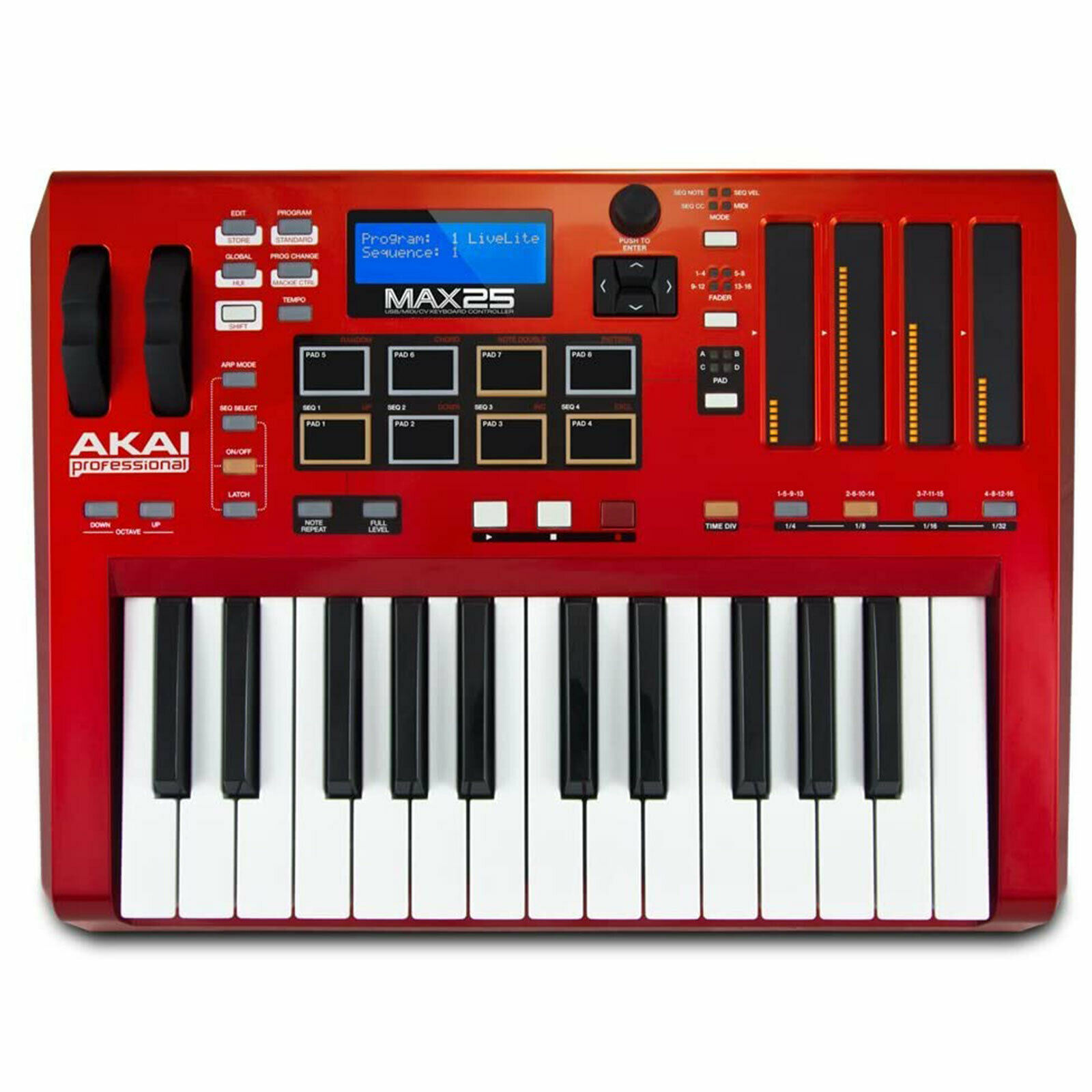 Akai Professional MAX25 25-Key USB MIDI Keyboard & Drum Pad Controller - Fresh Stock Dated December 2025