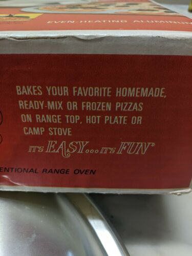 VINTAGE MIRRO ALUMINUM PORTA PIZZARIA HOT PLATE CAMP STOVE PIZZA PLATE UNUSED - Fresh Stock Dated February 2026