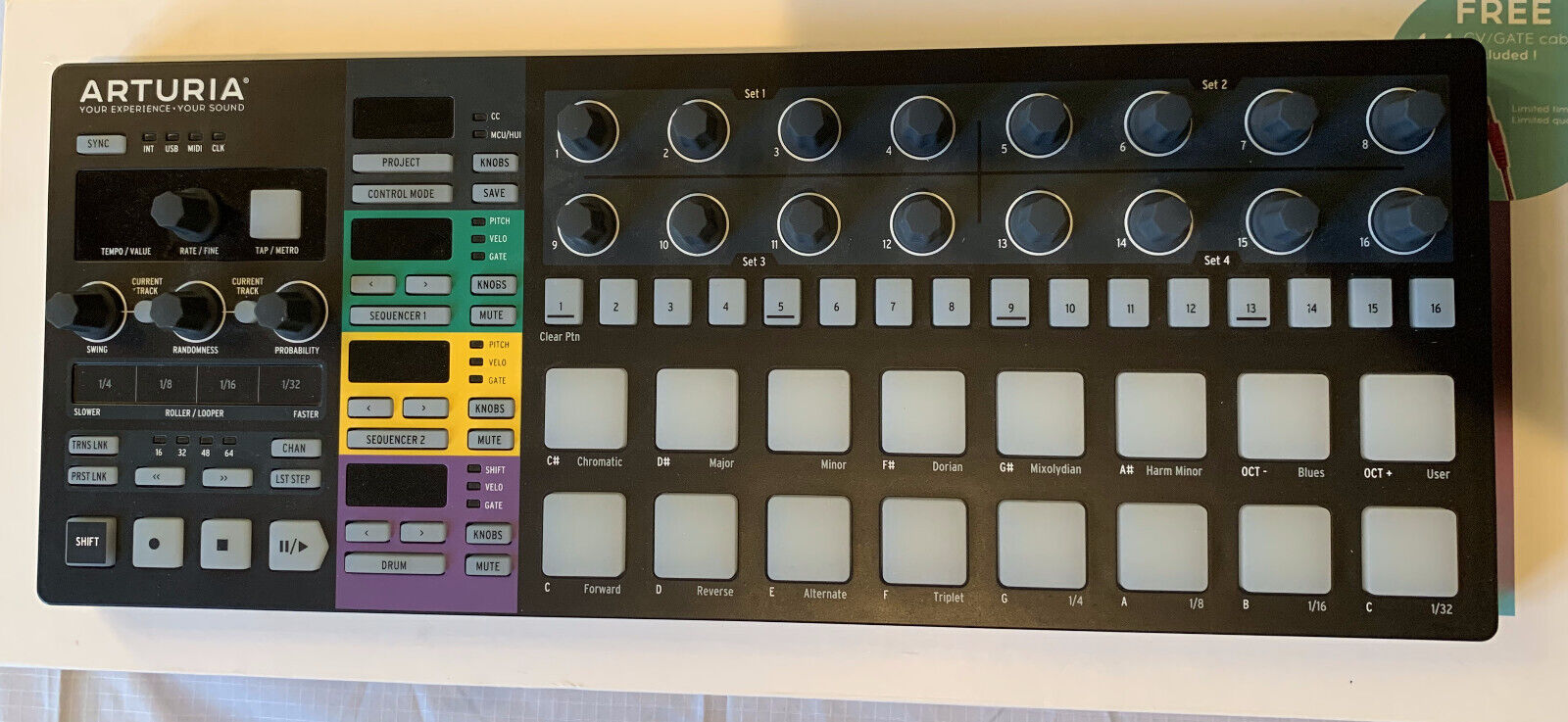 Arturia Beatstep Pro MIDI Controller & Drum Sequencer - Black Edition - Fresh Stock Dated December 2025