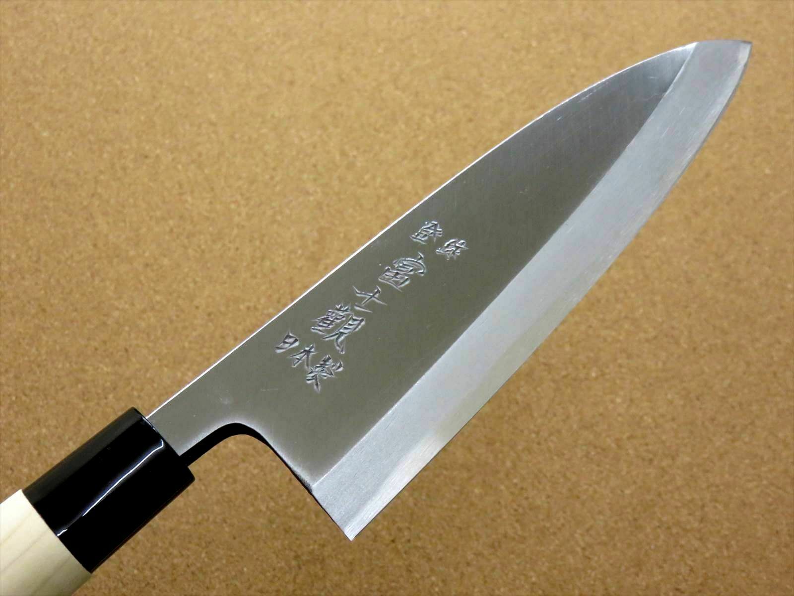 Japanese Kitchen Deba Knife 165mm 6.5 inch Single edged Right handed SEKI JAPAN - Fresh Stock Dated January 2026