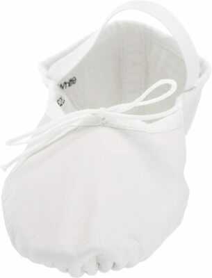 Leo Women's Ballet Russe Dance Shoe, White, 7.5 D US - Fresh Stock Dated December 2025