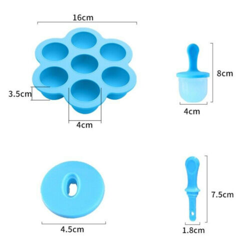 DIY Frozen Ice Cream Mold Mould Popsicle Maker Lolly Mould Tray Pan Kitchen - Fresh Stock Dated February 2026