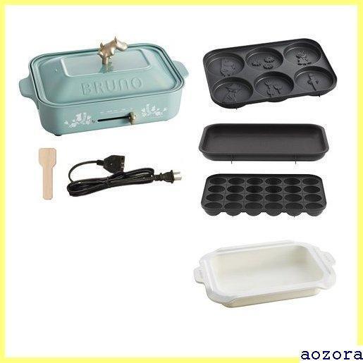 BRUNO Moomin Compact Hot Plate Flat & Takoyaki & Pan Cake Plate BOE059-BGR - Fresh Stock Dated February 2026