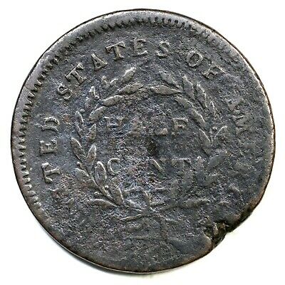 1794 C-9 R-2 Liberty Cap Half Cent Coin 1/2c - Fresh Stock Dated December 2025