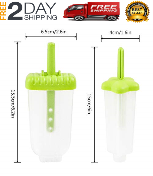 Moldes De Silicona Reutilizable Para Helados Paletas Hacer Helado Molde Maquina - Fresh Stock Dated January 2026