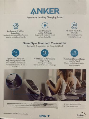 Anker Sound Sync BT Transmitter - Fresh Stock Dated December 2025