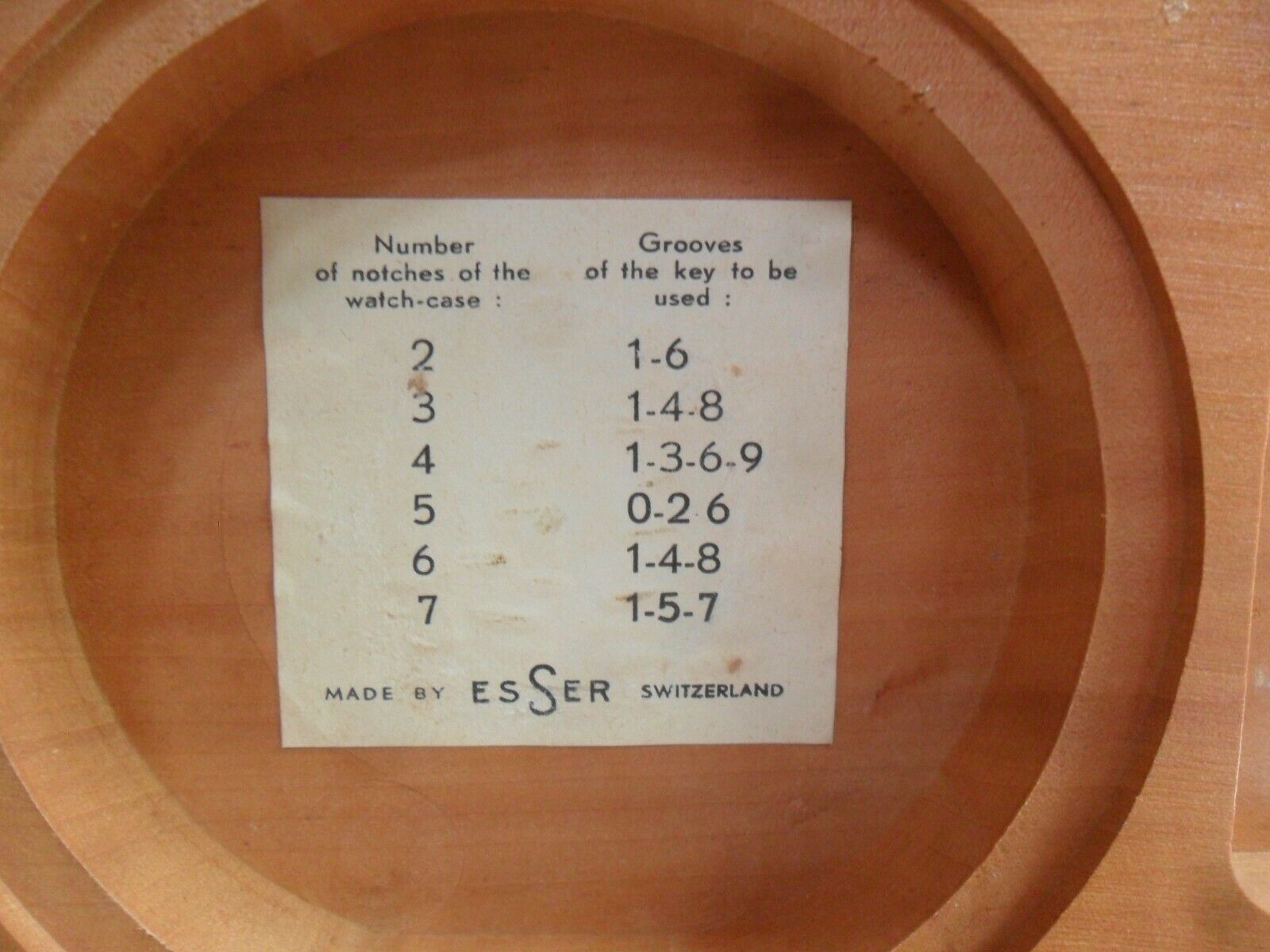 Vintage 1950's Esser Swiss Complex Watch Case Opener Tool Box Set Watchmaker - Fresh Stock Dated December 2025