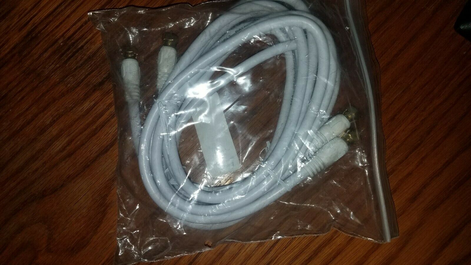 6Ft RG6 F Quad Shielded Cable 2Pk White - Fresh Stock Dated December 2025