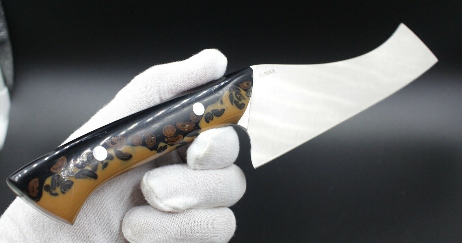 Caffe Mocha Chef - USA Made Custom Knives ELMAX Stainless Steel Coffee Handle - Fresh Stock Dated January 2026