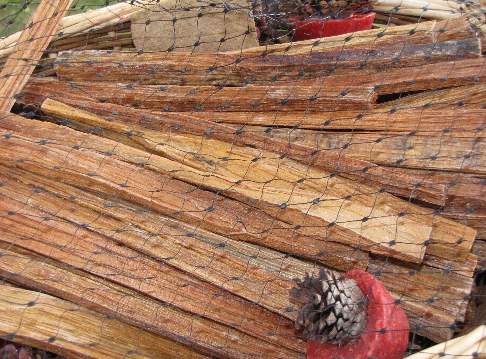 4lbs + Basket of Fat Wood Fireplace Hearth Kindling Wax Pine Cone Fire Starters - Fresh Stock Dated January 2026