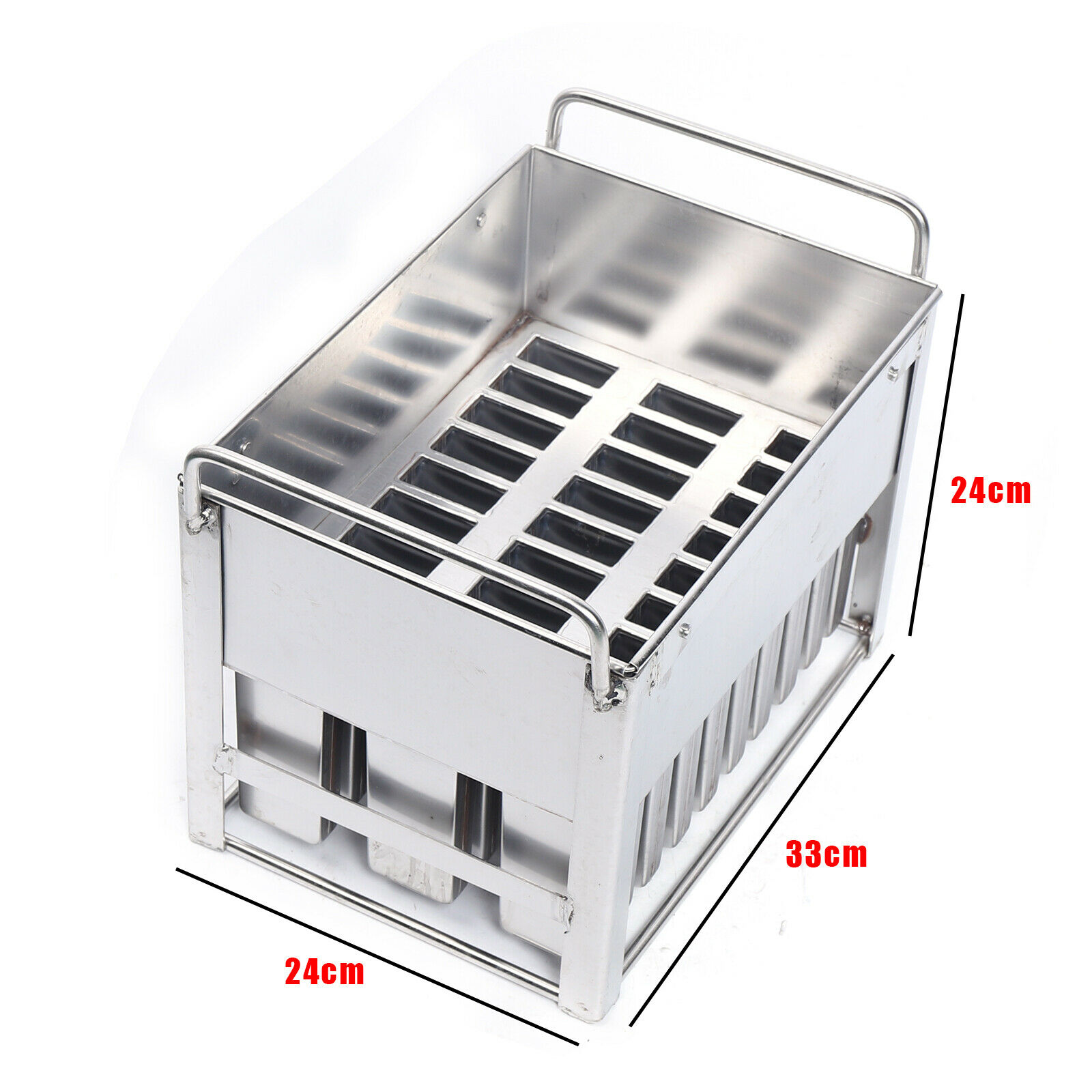 30pcs Stainless Steel Ice Cream Mold Reusable Candy Juice Popsicle Maker Mould - Fresh Stock Dated February 2026