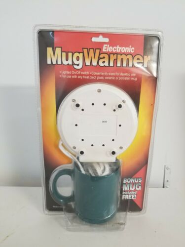 Electronic Mug Warmer Bonus Mug Included Free For Coffee and Hot Beverages Green - Fresh Stock Dated February 2026