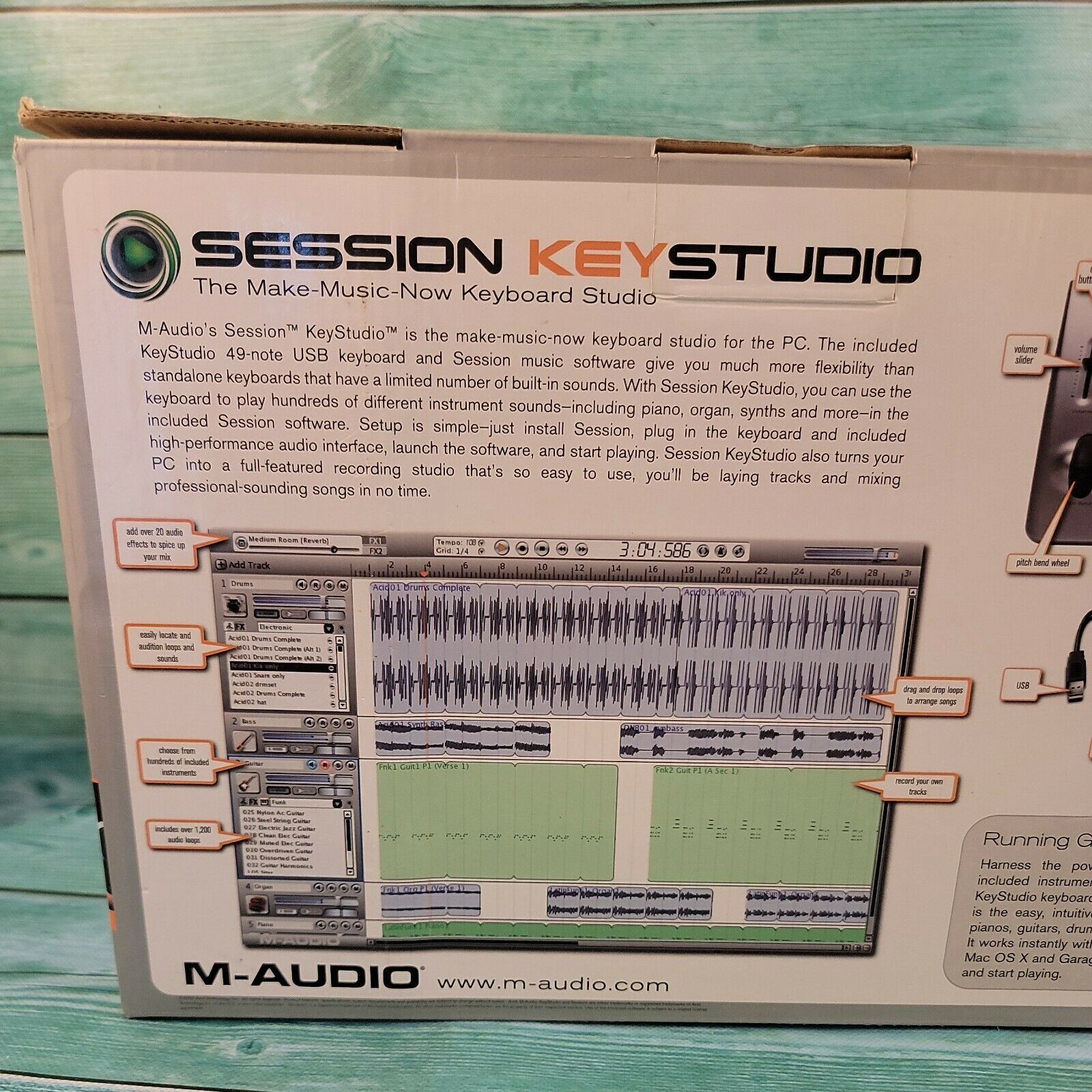 🔥NEW M-Audio KeyStudio Midi Keyboard Controller- 49-key W/ USB Computer Cable - Fresh Stock Dated December 2025