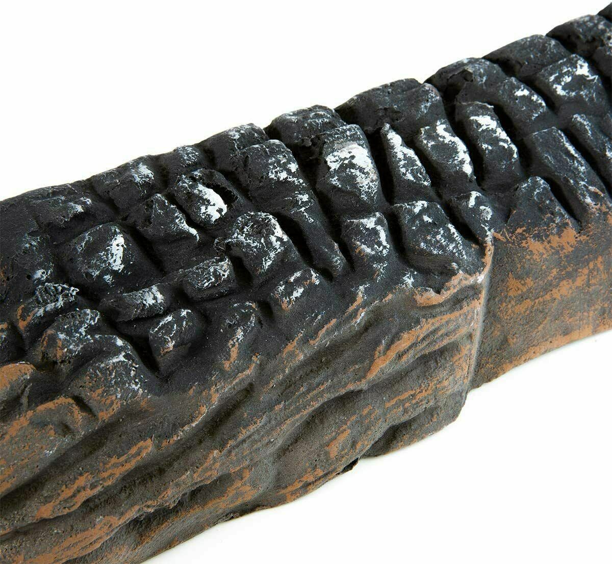 8PC Set Realistic Flame Large Ceramic Wood Ash Logs Fire pit Log Kit - Fresh Stock Dated January 2026